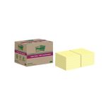 Post-It S/S Recyc 76X76 C/Yllw Pk12