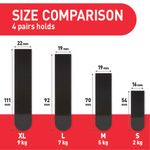 Command Pic Hang Strip M Blk Pk8