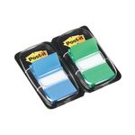 Post-It Green/Blue Index 1In Pk2