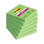 Post-It S/Stk 76X76 90S Green Pk6