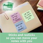 Post-It Recycled Ass 76X76 X100 Pk16