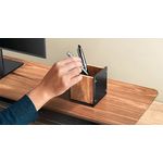 Alba Pen Holder Black/Walnut