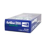 Artline 200 Pens Red Packed Pk12