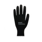 Black Pu Nylon Gloves Prs 8 Pk12