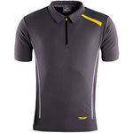 Mens Grey Polo T-Shirt L