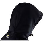 Mens Blk Hooded Softshell Jacket Xl