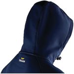 Mens Navy Hooded Softshell Jacket S