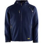Mens Navy Hooded Softshell Jacket M