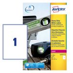 Avery Hdut Labels 1/Sh White Pk20