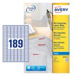 Avery Inkjet Label 189 Sheet 25 Pack