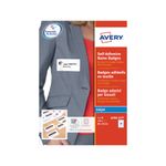Avery S/A Name Badges 80X50Mm Pk150