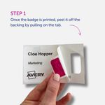 Self-Adhesive Visitor Badges Roll