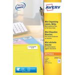 Avery Mini Laser Labels Wht Pk1000