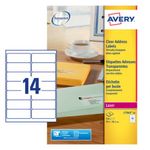 Avery Clr Lsr Lbls 14Lbl/Sht Bx 25