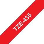 Brother Tze Tpe 12Mmx8M Wht/Red Tpe