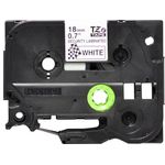 Brother Tze Sec Tpe 18Mm Blk/Wht