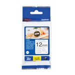 Brother Tze Tpe 12Mmx4M Blk/Wht Tpe