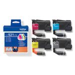 Brother Lc521Val Ink Cart Val Pack