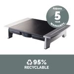 Office Suites Std Mon Stand Blk/Slv