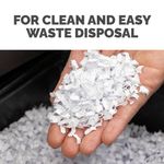 Shredder Waste Bags 143L Clear Pk50