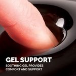 Crystal Gel Mouse Pad/Wrist Supp Blk