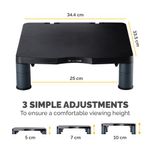 Fellowes Std Monitor Stand Graphite