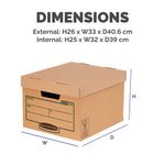 Earth Series Storage Box Brown Pk10