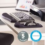 Plush Touch Mousepad Wrist Supp Blk