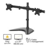Fellowes Seasa Dual Horz Mon Arm