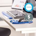 Fellowes Crystals Gel Mouse Pad Blue