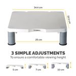 Fellowes Std Monitor Stand Platinum
