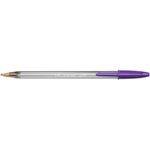 Bc Cristal Fun Purple Ball Pen Pk20