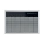 Magn Weekly Silverplnr Grey 60X40Cm