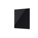 Glass Magn Brd Black Frameless 48X48