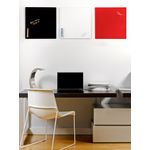 Glass Magn Brd Black Frameless 48X48