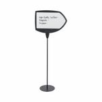 Black Arrow Floor Sign Magn Drywipe