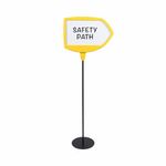 Yellow Arrow Floor Sign Magn Drywipe