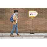 Yellow Arrow Floor Sign Magn Drywipe