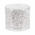 Push Pins Clear/Transparent Pk200