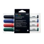 Drywipe Markers Assorted Colours Pk4