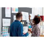 Bi-Office Noticebd 150X120Cm Grey