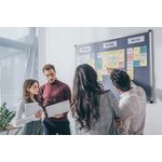 Bi-Office Noticeboard 150X120Cm Blue