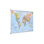 Maya Magn World Map Board 120X90Cm