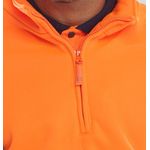Quarter Zipped Sweatshirt Orange 3Xl