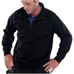 Quarter Zip Sweatshirt Black L