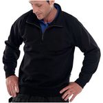 Quarter Zip Sweatshirt Black Xl