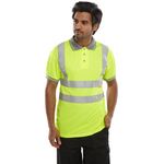 Hi Vis Poloshirt Sht Sle Syellow M