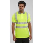 Hi Vis Poloshirt Sht Sle Syellow 2Xl