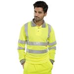 Polo Shirt Lng Sleeve Syellow Lg