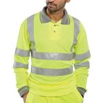 Polo Shirt Lng Sleeve Syellow Lg